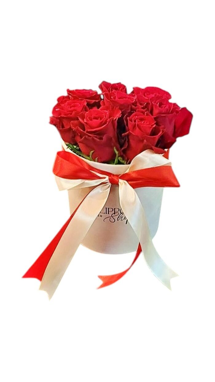 Medium VELVET Box Of Red Roses - Image 2