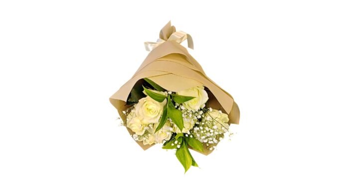Bouquet 9 Roses White